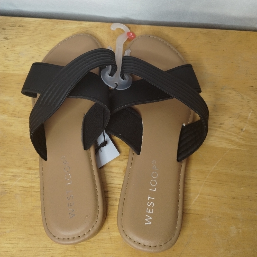 New west loop black women's Sandals various sizes available - Picture 3 of 5